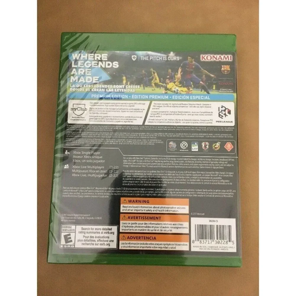 PES 2018 Pro Evolution Soccer 2018 XBOX One NEW